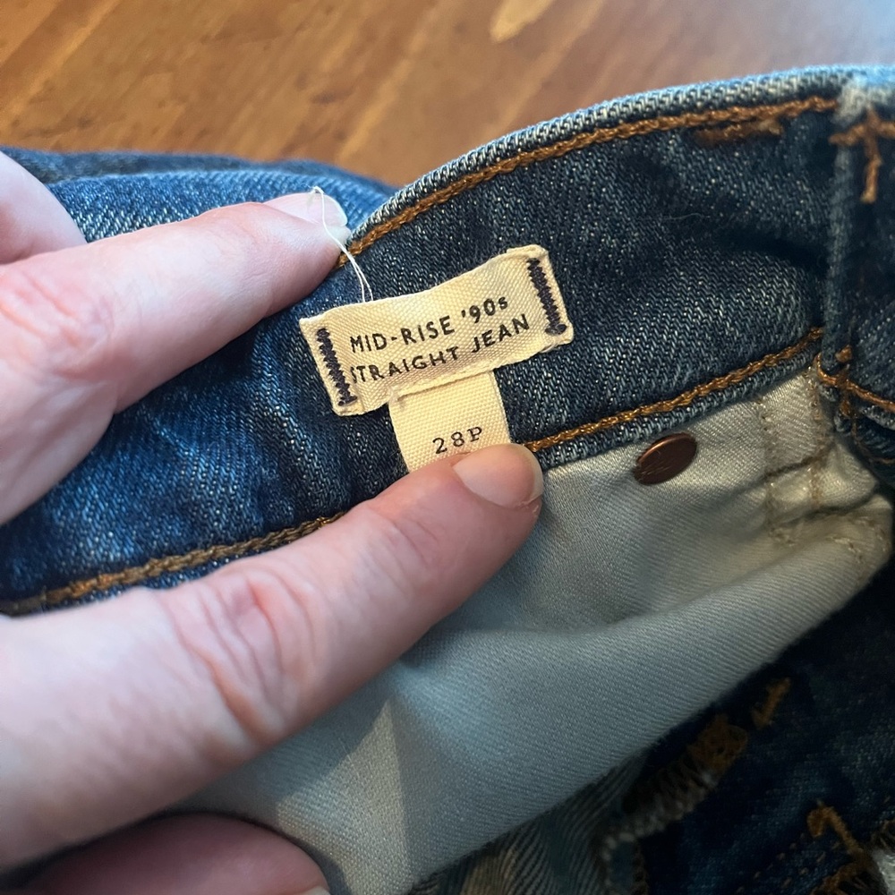 Madewell Mid Rise 90s Straight - Picture 2 of 5